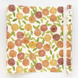 wrapping paper zinnia