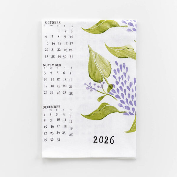 Flour Sack Towel - 2026 ANNUAL CALENDAR TOWEL