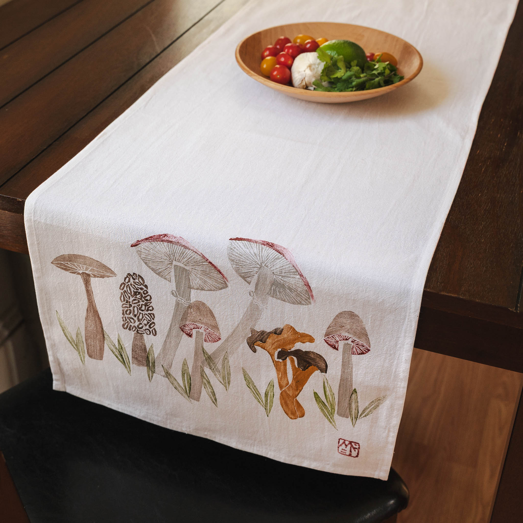 Table Runner - MUSHROOMS